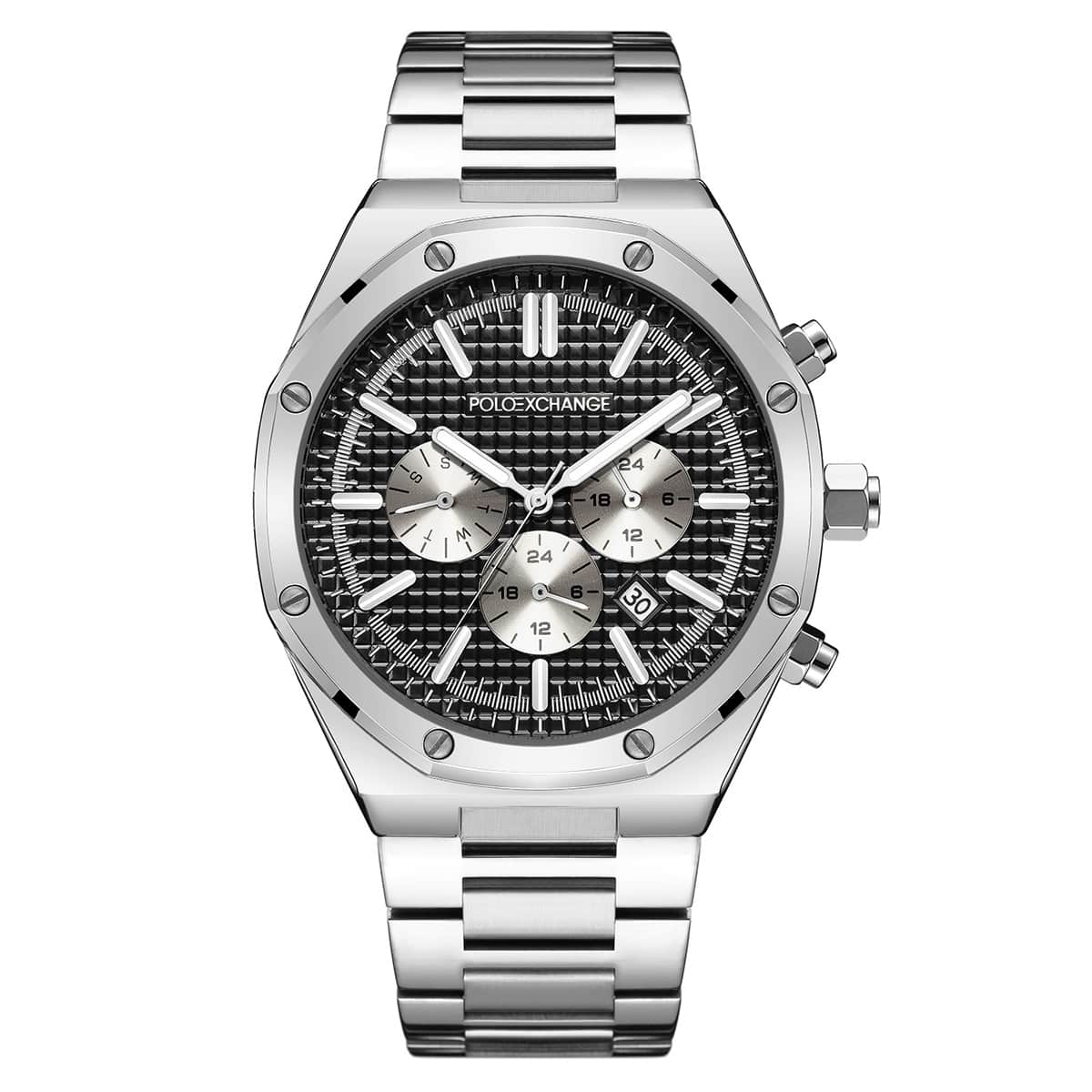 MONTRE POLOEXCHANGE HOMME CHRONO ACIER
